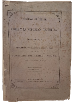 CuestiÃ³n de LÃ­mites entre Chile y la RepÃºblica Arjentina