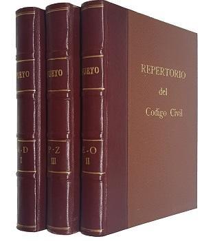Repertorio de Voces y Giros del CÃ³digo Civil Chileno (3 vols.)