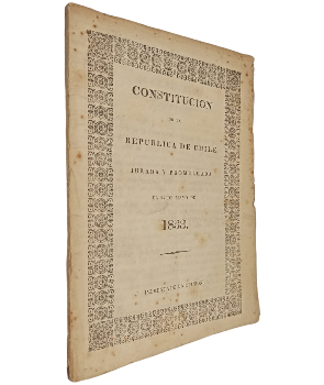 ConstituciÃ³n de la RepÃºblica de Chile Jurada y Promulgada en 25 de Mayo de 1833