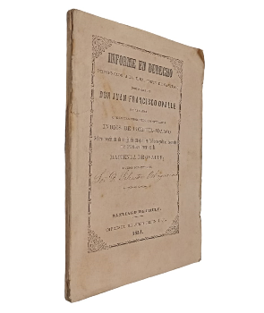 Informe en Derecho Presentado a la Ilma. Corte de Santiago por parte de Don Juan Francisco de Ovalle
