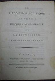 De L Economie Politique Moderne