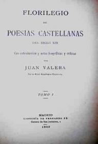 Florilegio de PoesÃ­as Castellanas del Siglo XIX