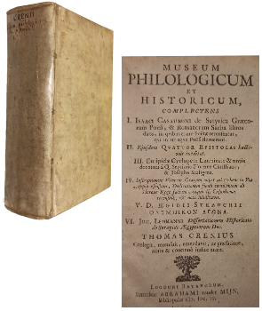 Museum Philologicum et Historicum I y II, Complectens