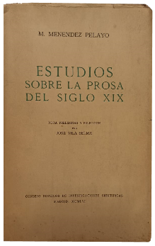 Estudios Sobre la Prosa del Siglo XIX