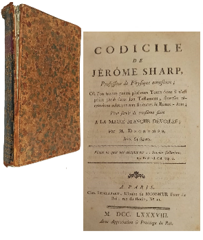 Codicile de JÃ©rÃ³me Sharp