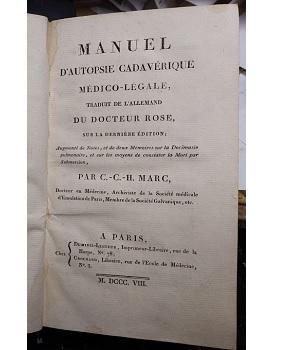 Manuel D'Autopsie CadavÃ©rique MÃ©dico - LÃ©gale