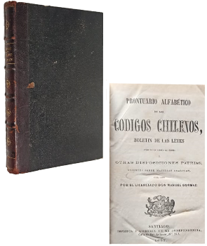 Prontuario AlfabÃ©tico de los CÃ³digos Chilenos, BoletÃ­n de las Leyes Publicados Hasta la Fecha 