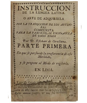 InstrucciÃ³n de la Lengua Latina o Arte de Adquirirla