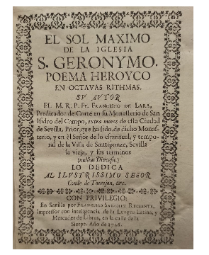 El Sol MÃ¡ximo de la Iglesia S. Geronymo en Octavas Rithmas