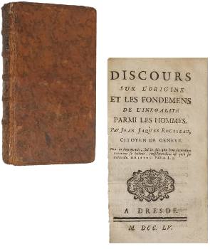 Discours sur LÂ´Origine et les Fondemens de LÂ´InegalitÃ© Parmi les Hommes. 