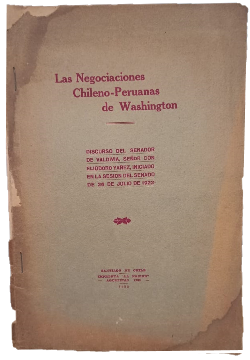 Las Negociaciones Chileno-Peruanas de Washington