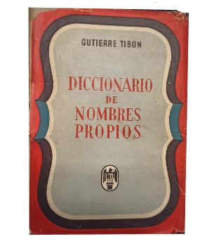 Diccionario EtimolÃ³gico Comparado de Nombres Propios de Persona