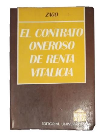 El Contrato Oneroso de Renta Vitalicia