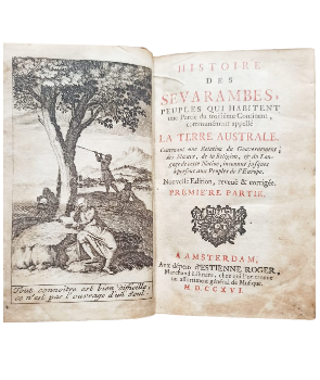 Histoire des Sevarambes, Peuples qui Habitent une Partie du TroisiÃ©me Continent, CommunÃ©ment ApellÃ© (2 tomos en mismo volumen)