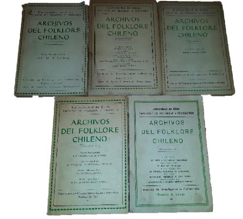 Archivos del Folklore Chileno 5 volÃºmenes de 9