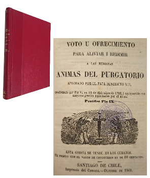 Voto u Ofrecimiento para Aliviar i Redimir a las Benditas Animas del Purgatorio Aprobado por el Papa Benedicto XIII